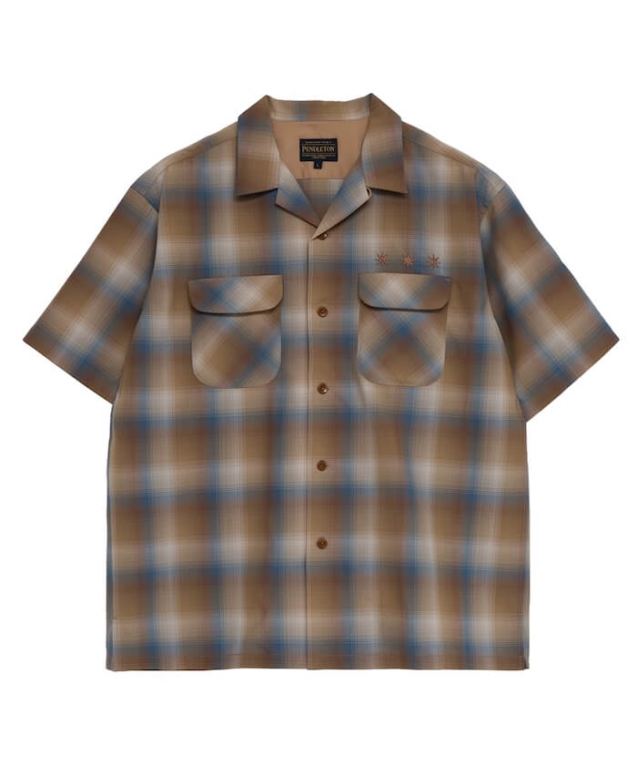 GDC PENDLETON×GDC Open Collar Shirt S/S